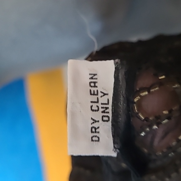 Vintage Beaded Silk Cardigan Black & Gold Size Medium - Picture 9 of 9